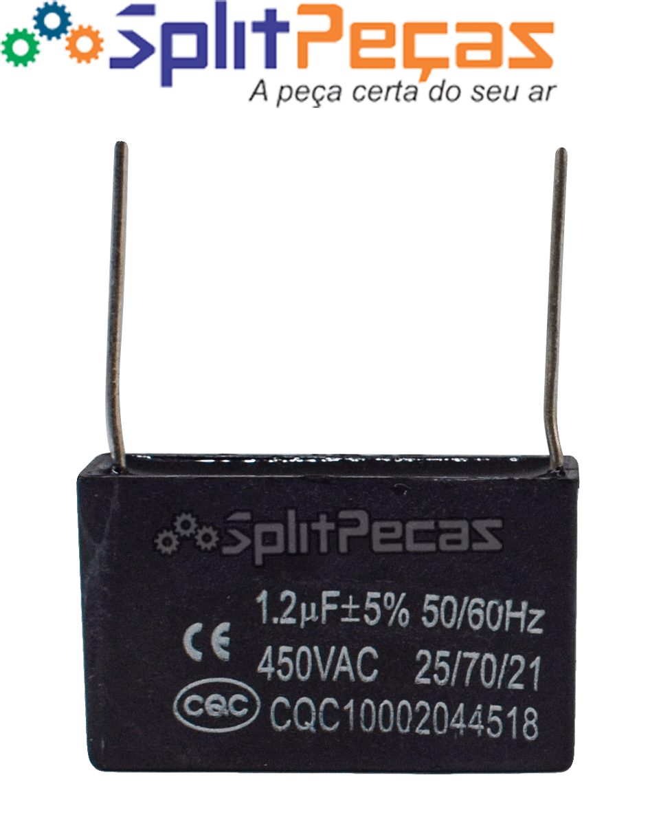Capacitor da Placa Evaporadora 1,2uF ± 5%  SH 450VAC 50/60 Hz