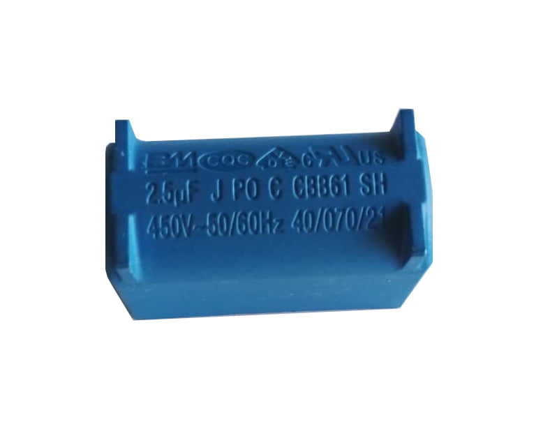 Capacitor da Placa Motor Evaporadora 2,5uF Azul OriginalCapacitor da Placa  