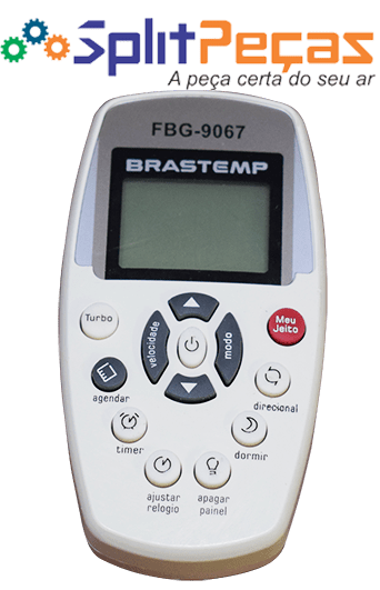 CONTROLE REMOTO PARA AR CONDICIONADO BRASTEMP FBG-9067