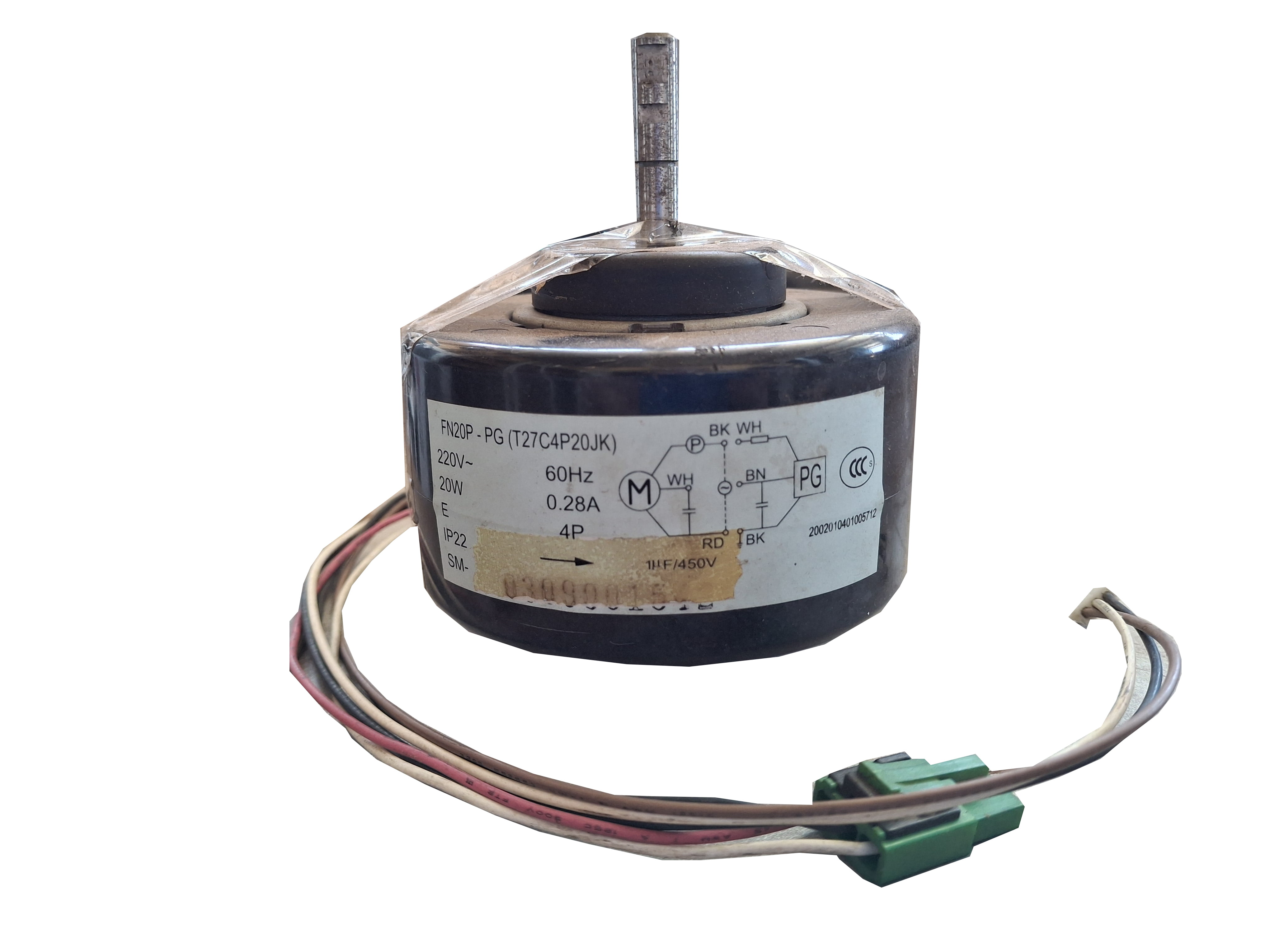 Motor Ventilador da Evaporadora Gree 24.000 Btus 15012104 UsadoMotor Evaporadora  