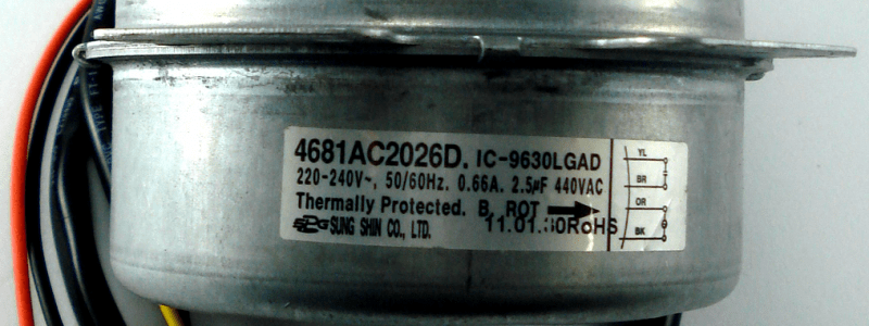 Motor Ventilador da Condensadora LG 12.000 e 18.000 Btus 4681AC2026D