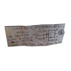 Motor da Evaporadora Sun Special UsadoMotor Evaporadora Sun Special