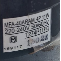 Motor Ventilador da Evaporadora Fujitsu 9602382019 UsadoMotor Evaporadora FUJITSU 